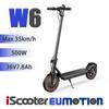 iScooter W6 500W Foldable Electric Scooter 36V7.8Ah, 35km/h Commuter E-Scooter, LCD Display, APP Control, 10" Road Tires, City E-Scooter