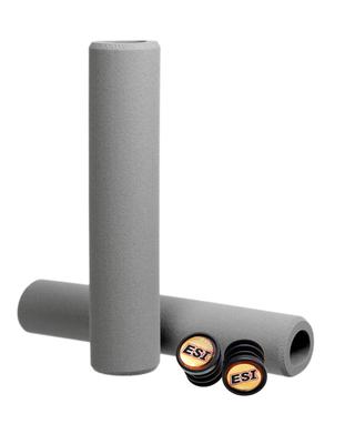 ESI Grips Ручки Edge Grips CESGRREGY MTB Внешний диаметр 30 мм x Длина 130 мм Ручки гонщика, Серый,
