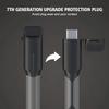 Мягкий силиконовый чехол для сматывания кабеля зарядного устройства USB Type C, защитный чехол от поломки для Xiaomi Huawei OPPO VIVO, чехол для линии передачи данных
