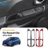 Настоящая мягкая карбоновая наклейка для Renault Clio 3 2013 2014 2015 2016 2017 2018 LHD RHD Автомобиль Кнопка переднего окна Внутренняя внешняя отделка