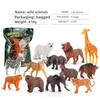 Wild Animal Elephants Tigers Model Set With Realistic Zoo Figures For Kids Educational Play And Learning