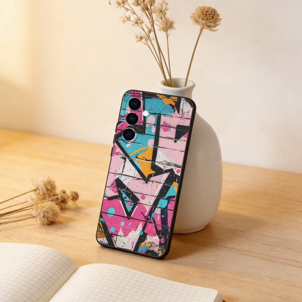 Крутой Чехол G-Graffiti A-Art для Телефона Samsung Galaxy A73,A72,A71,A70,A53,A52,A51,Мягкий Силиконовый Черный Чехол