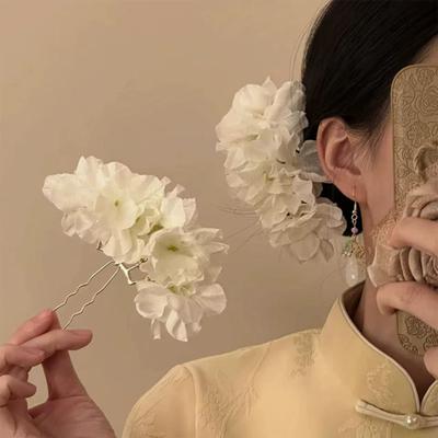 Женская палочка для волос Искусственный цветок Декор Заколка для волос Пучки Полурасчесанные прически Китайская заколка для волос Головной убор Аксессуары для волос Hanfu