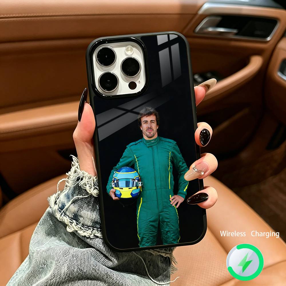 Испания- F-Фернандо А-Алонсо FA Для IPhone17 16 15 14 13 12 11 Plus Pro Max Plus Беспроводная зарядка Чехол для телефона