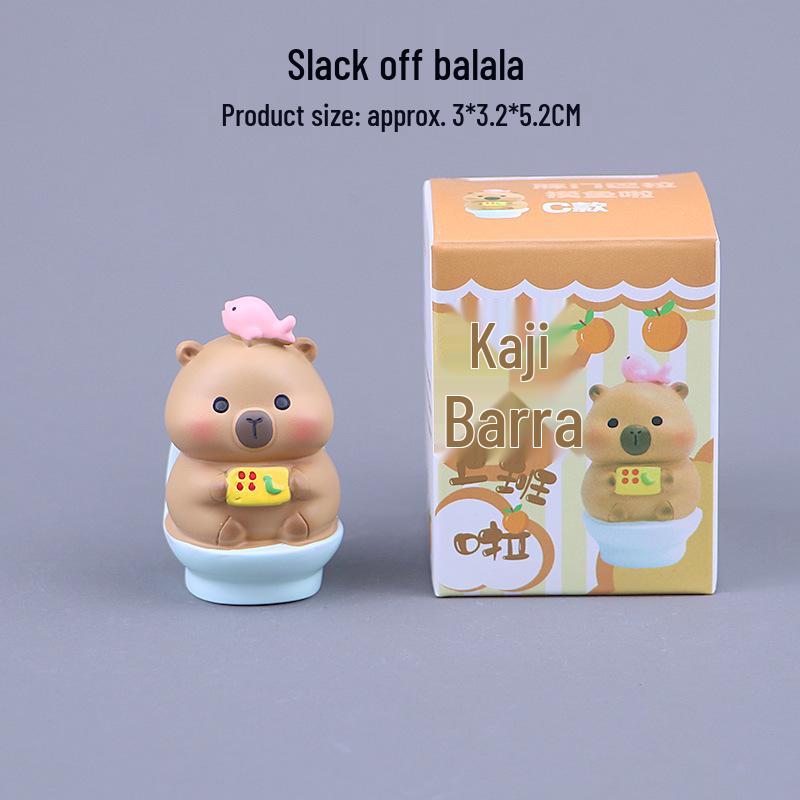 Capybara Mini Desktop Ornament - Mood-Stabilizing Office or Car Decor
