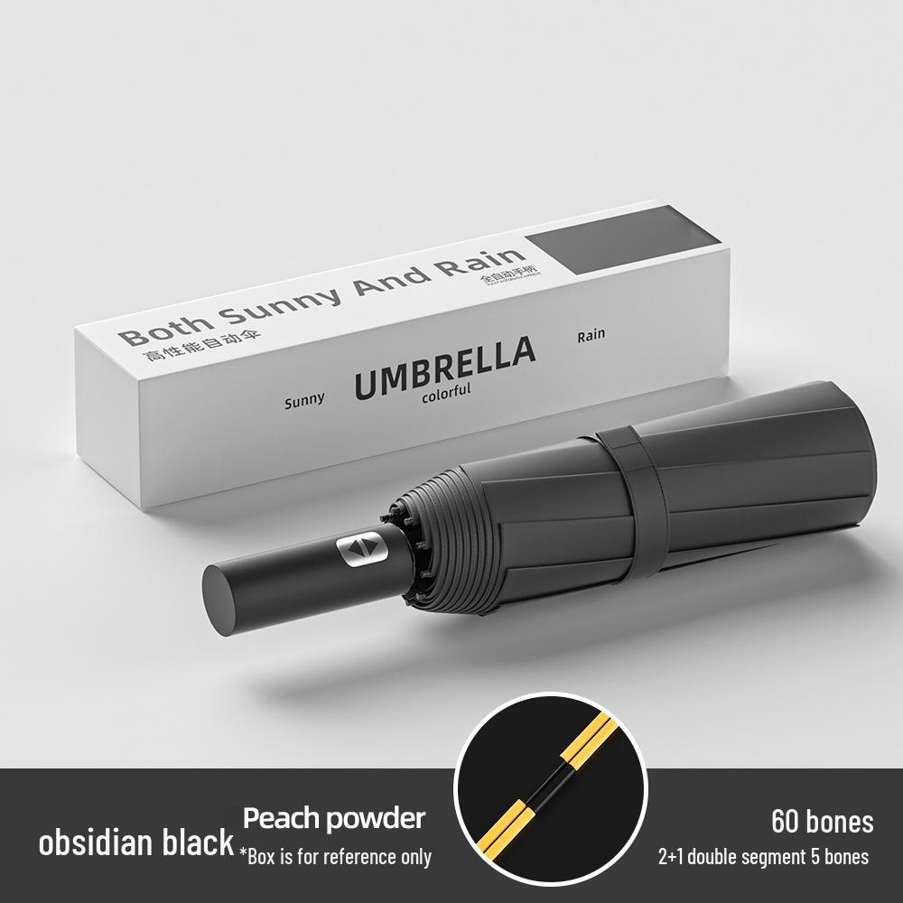 Роскошный полностью автоматический складной зонт для женщин и мужчин — солнцезащитный, защитный и рекламный зонт для бизнеса.