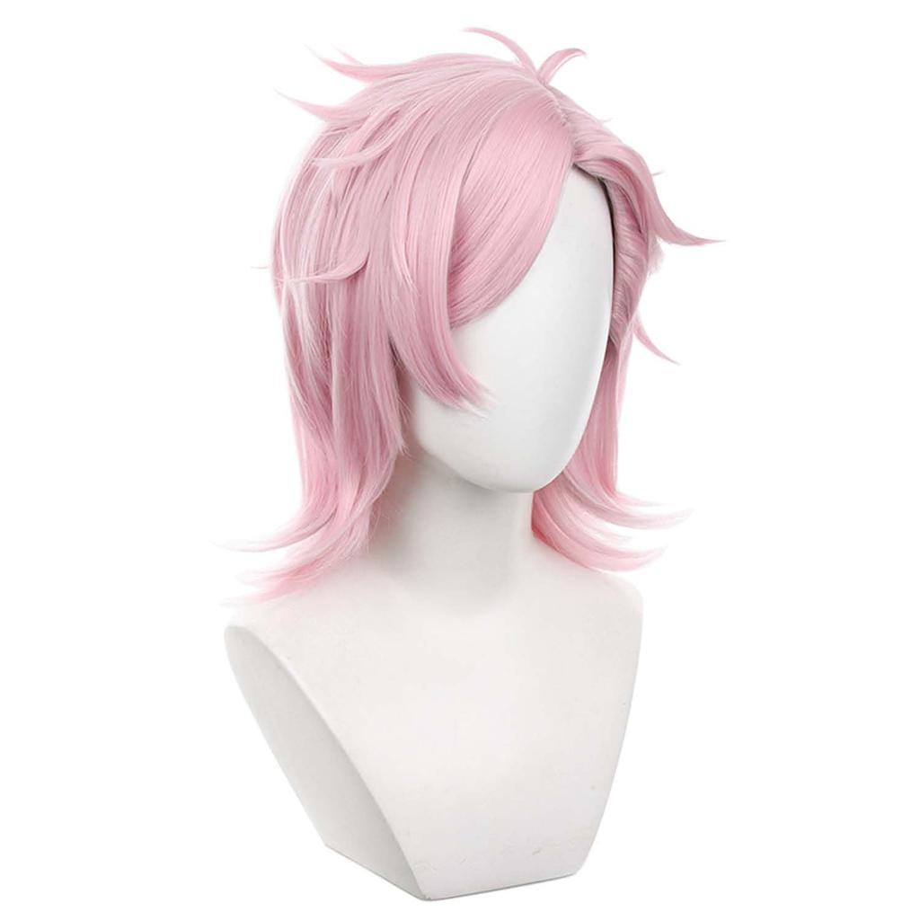 LVMEY Парик для косплея персонажа Аниме Розовый Длинный Костюм Маскарад Термостойкий Парик Костюм-парик Мероприятие Комикет Хэллоуин Школьный фестиваль Фестиваль культуры