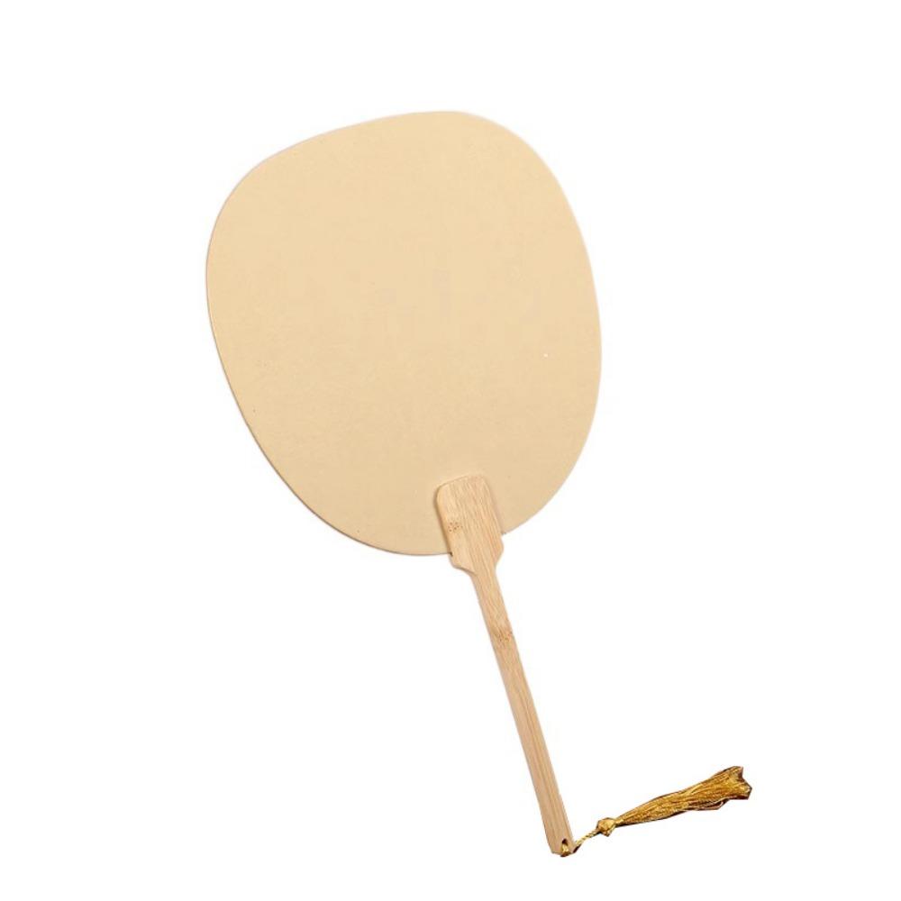 5Pcs Double-side Blank Paper Fan DIY Painting Hand Painting Graffiti Fans  Lacquer Fan