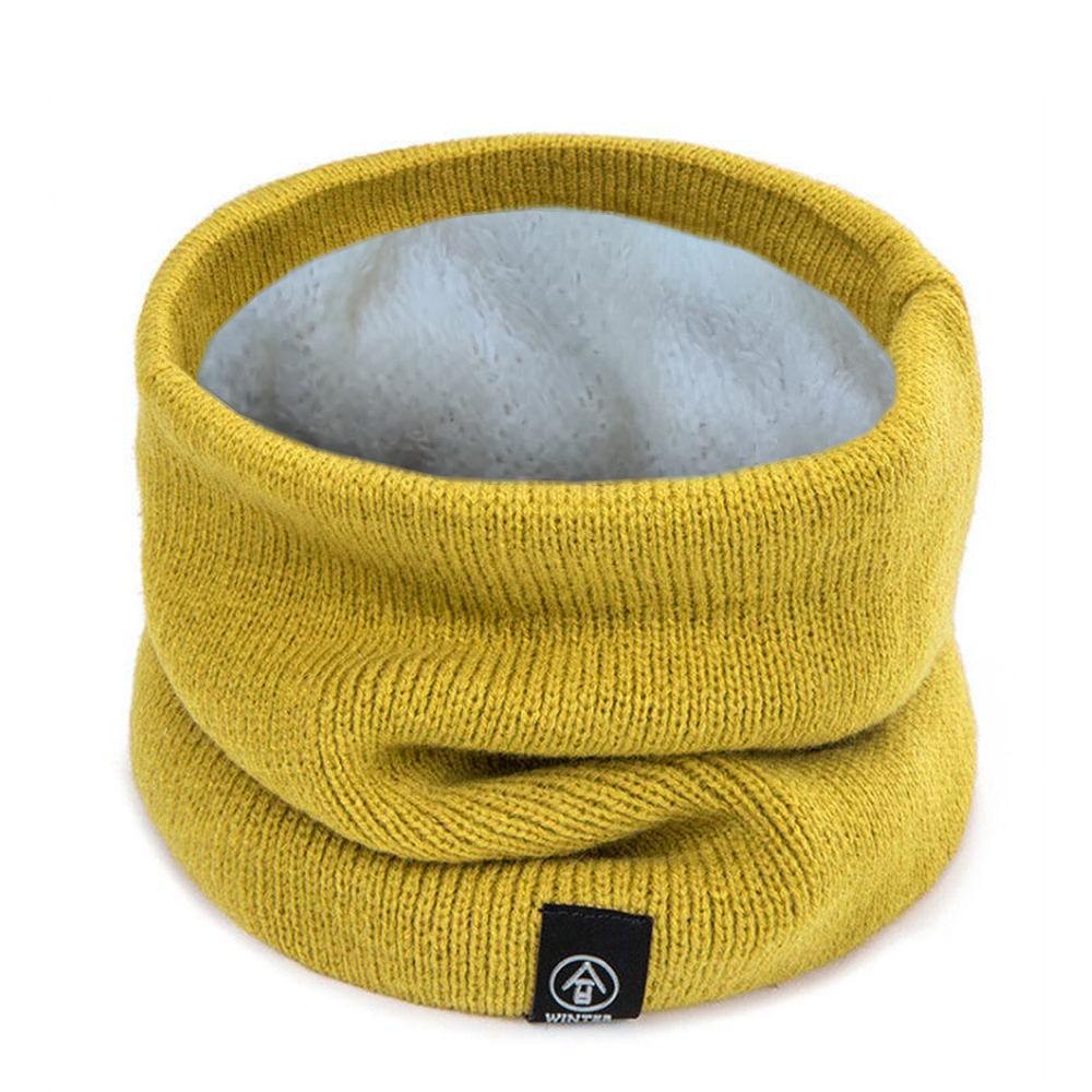 Wool Fur Neck Warmer Thickened Lining Sport Scarf Fashion Face Mask Winter