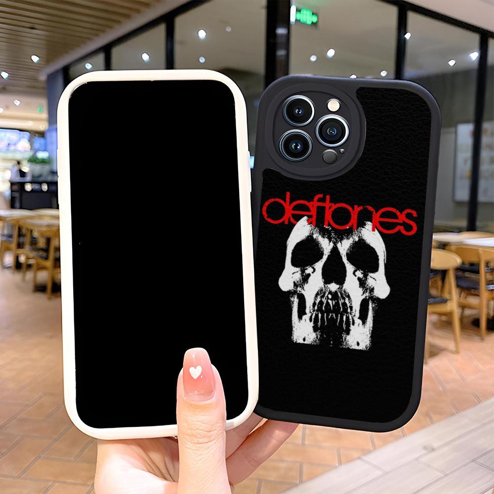 Black Cat Deftones Phone Case for Iphone 16 15 13 12 14 11 Pro Max Mini X Xr Xs 8 7 Puls Lambskin Cover