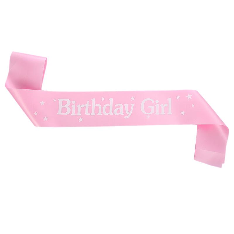 День Рождения Девушка на День Рождения Пояс-лента на плечо Пояс-этикет, Европейский и Американский Пояс для Девушки на День Рождения 2026