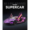 Гальванизированный 1/24 Lamborghini 770 Суперкар Сплав Модель Украшения Игрушки Литой Миниатюрный Voiture Дети Мальчик Подарок День Рождения