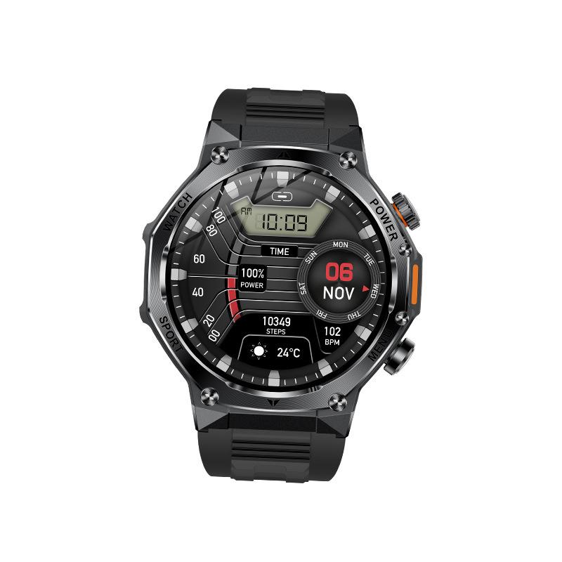 Умные часы AK82 1,8" Фонарик На открытом воздухе Мультиспорт Фитнес-трекер Мужские BT Беспроводные звонки 800 мАч Большая батарея Смарт-часы