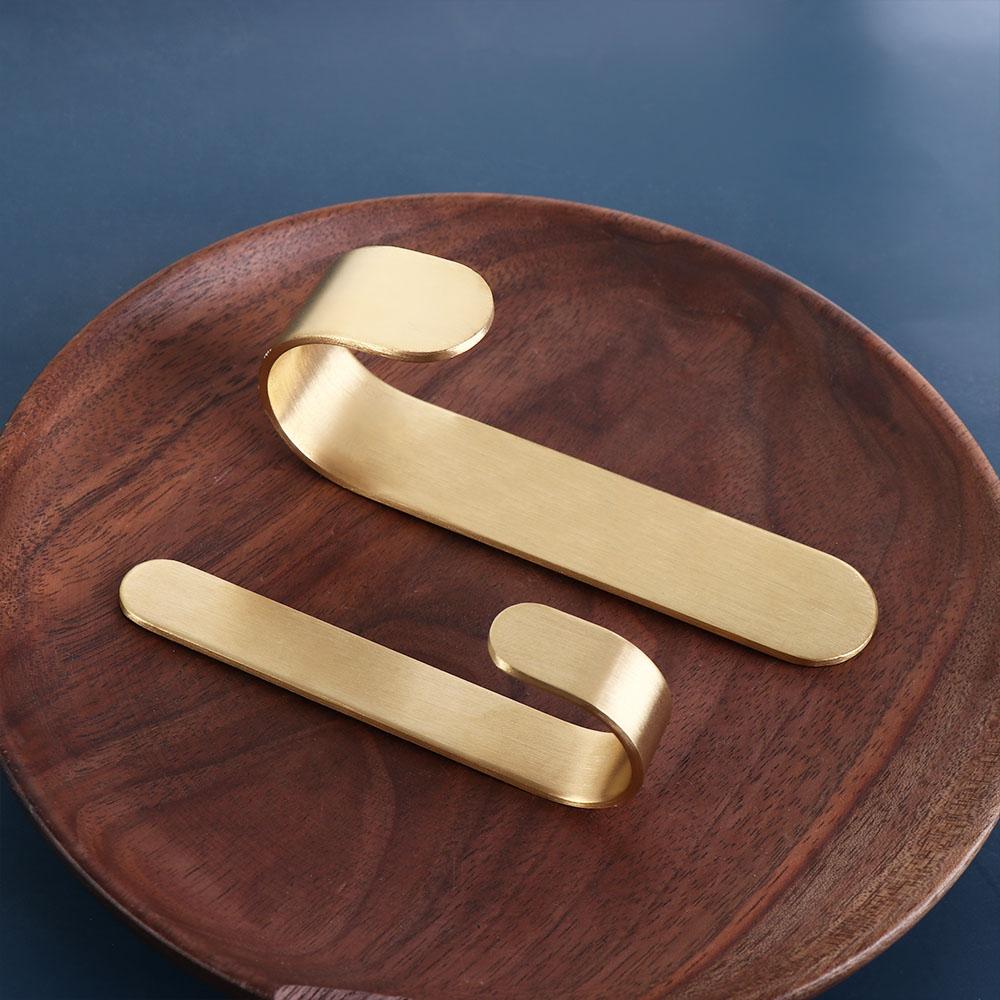 Золотой настенный крючок J-образной формы вешалка для полотенец липкий держатель для ключей для кухни ванной