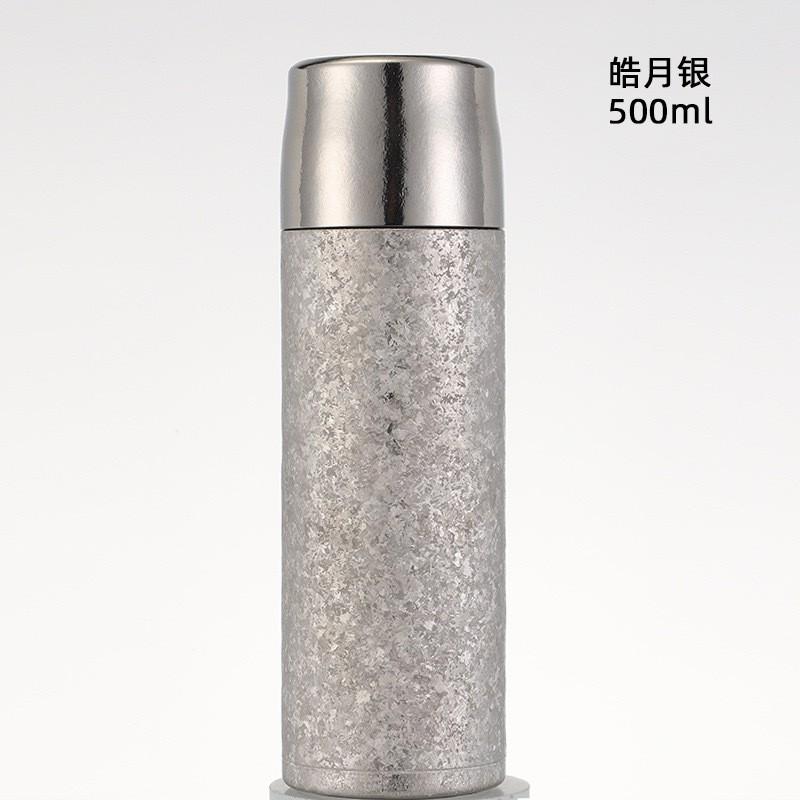 Pure Titanium Vacuum Insulated Travel Mug 500ml Double Wall Tea Cup Office Car Outdoor Use