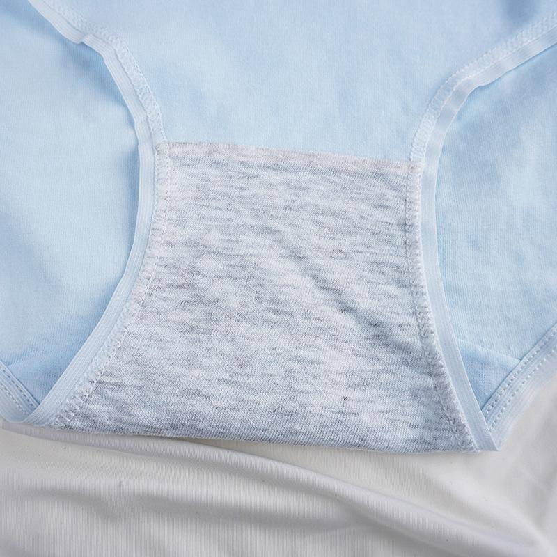 Solid Color Cotton Underwear Women's Underwear Slim Fitting Triangle Pants Simple and Breathable