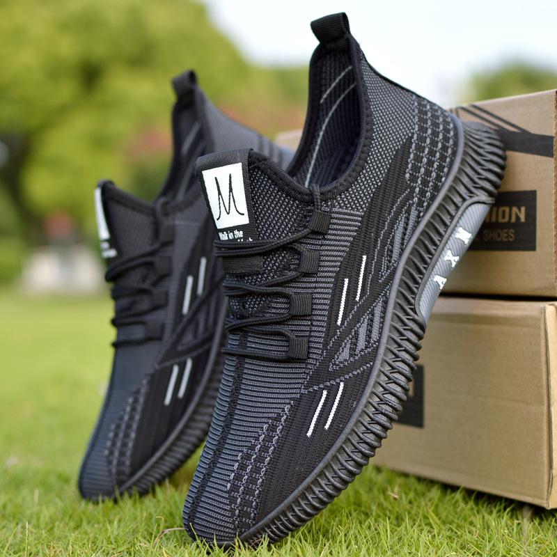 New summer men's shoes versatile coconut shoes breathable thin mesh shoes casual one-foot sports shoes