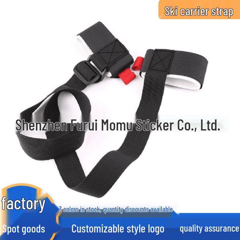 Handheld Double Snowboard Bindings and Ski Board Protection Straps with Shoulder Strap