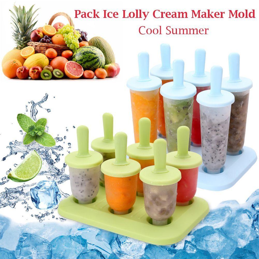 Food Grade Plastic Ice Cream Molds Easy To Fall Off DIY Ice Cream Tools Popsicle Mould DIY