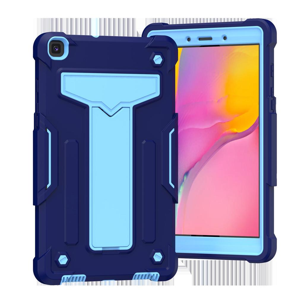 Силиконовый защитный чехол для планшета TAB A8 — надежная защита со складным кронштейном, полноразмерный дизайн.