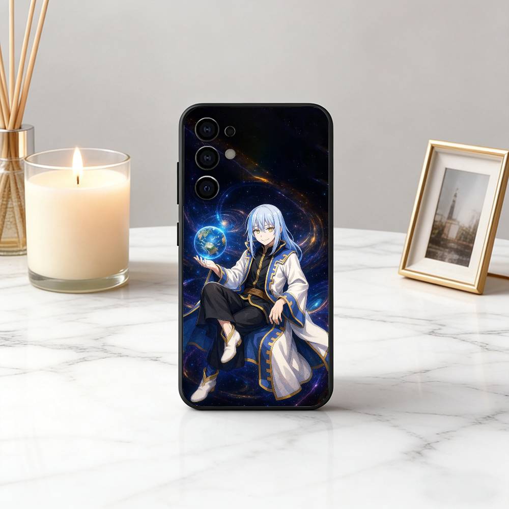 Чехол для телефона Slime Anime R-Rimuru SRT T-Tempest для Samsung S25, S24, S21, S22, S23, S30, Ultra, S20, Plus, Fe, Lite, Note, 10, Черный