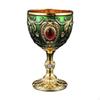Embossed Water Goblet Mini Metal European Wine Cup Tiny Drinking for Dinner Wedding