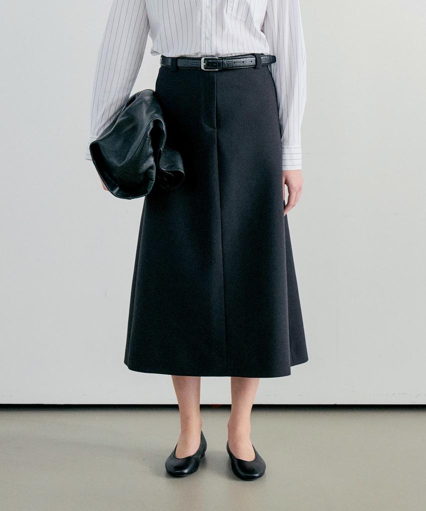 Notia A Line Fit Long Skirt - Black