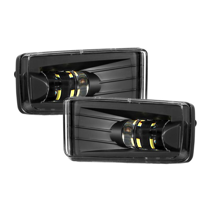 Новые светодиодные противотуманные фары с лампами 5202 в сборе для CHEVY GMC YUKON 2015-2016, черные серебристые фары с лампами 5202, противотуманные фары в сборе