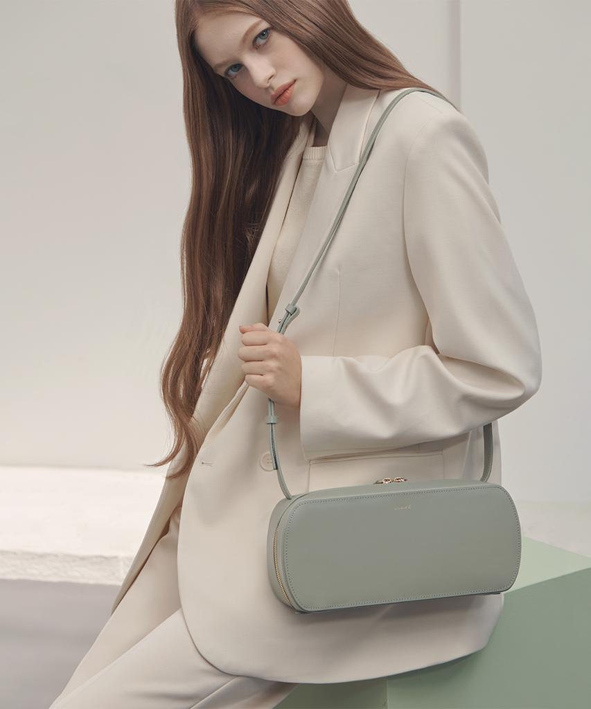 Clave Kelly Olive Green Shoulder Bag