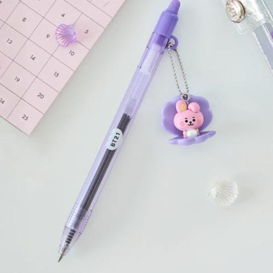BT21 Гелевая ручка с фигуркой жемчужины