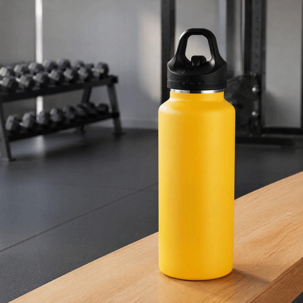 30x7.5cm Vacuum Insulated Bottle Orange Stainless Steel Water Bottle Daily Necessities