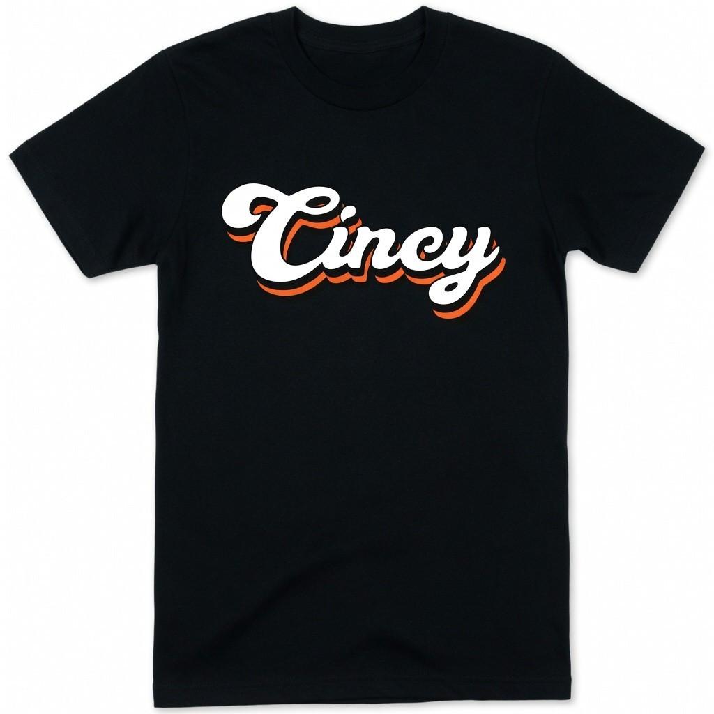 Retro Script City T-Shirt Vintage Fan Graphic Tee