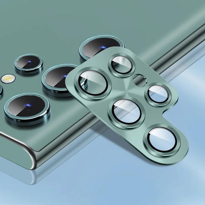 Luxury Metal Camera Lens Protector Glass For Samsung Galaxy S25 S24 S23 Ultra Plus S22 HD Back Lens Protective Film For Samsung S23 Ultra