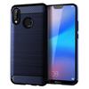 Противоударный силиконовый чехол для Huawei P20 Lite Матовый карбоновый чехол для телефона p20lite Huawei Мягкая задняя крышка