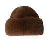 Женская плюшевая шапка-панама из искусственного меха норки - Ветрозащитная, теплая защита ушей, в стиле рыбака для осени и зимы
