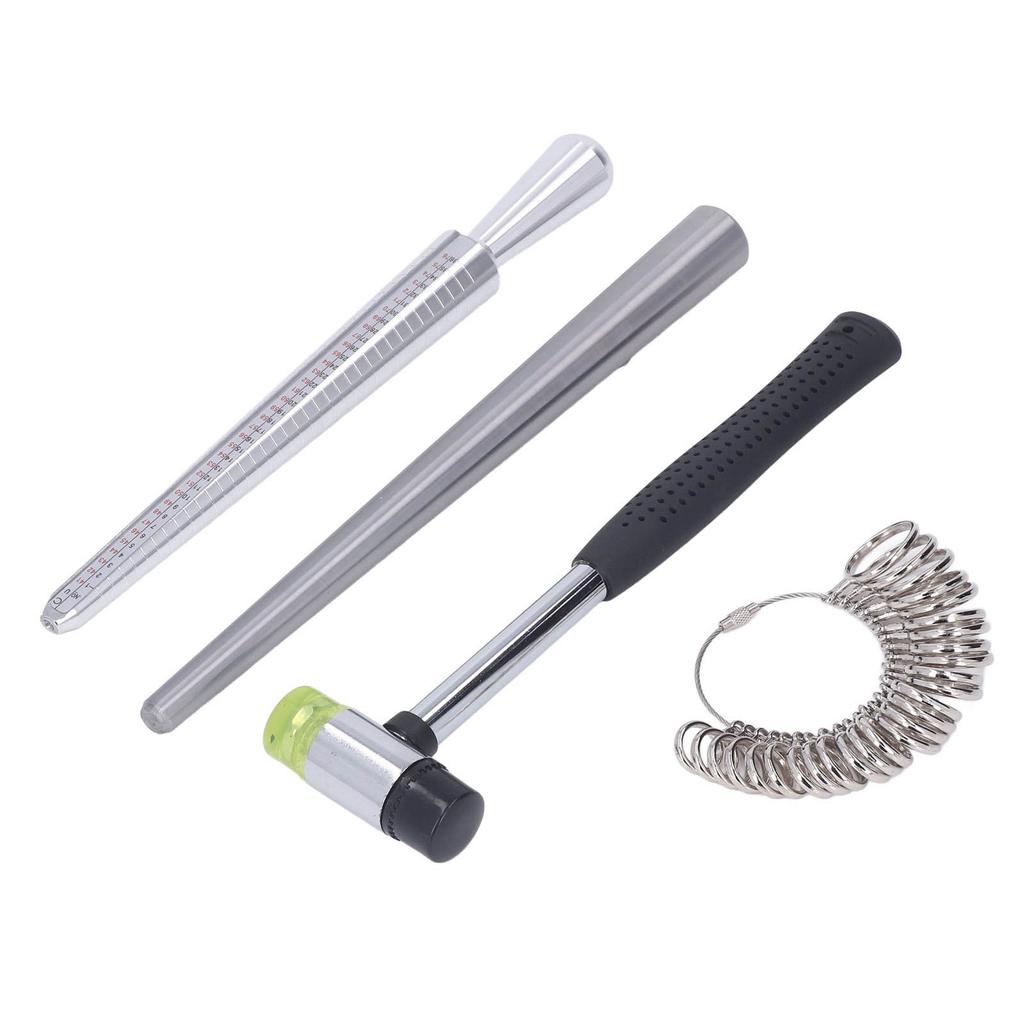 Кольцо оправки калибровочные кольца измерительный прибор резиновый молоток палка набор для изготовления ювелирных изделий