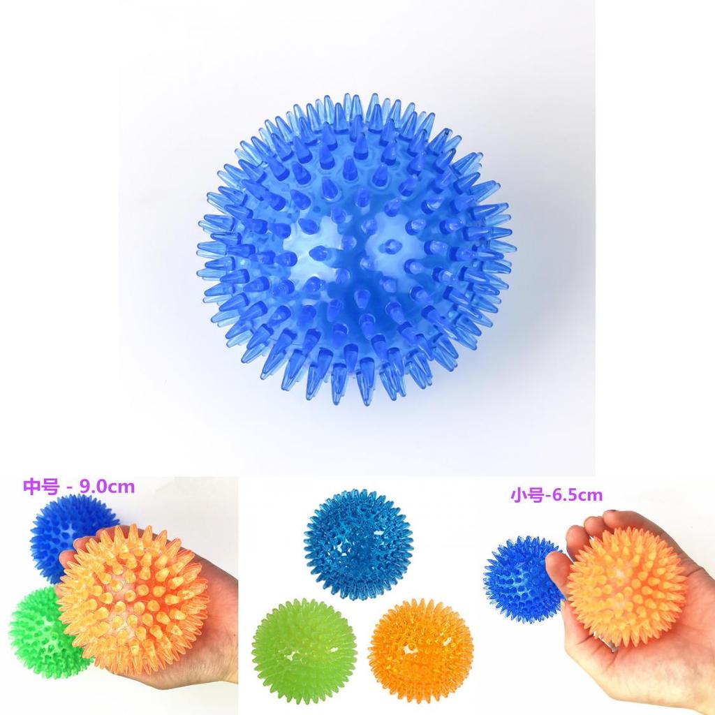 Прочная игрушка-мячик с шипами из ТПР для собак, доступно 6 ярких цветов