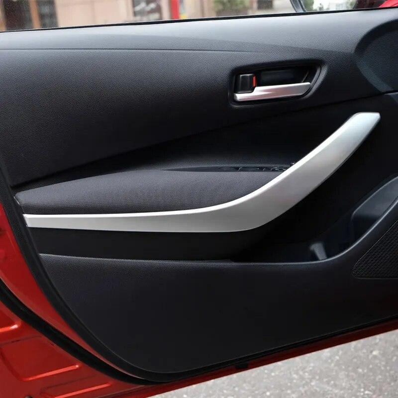 ABS пластиковая внутренняя дверная панель автомобиля, подлокотник, накладка, рамка, подходит для Toyota Corolla 2022 E210, аксессуары