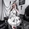 Halloween Ghost Bride Costume Gothic Cosplay Outfit Set Themed Parties