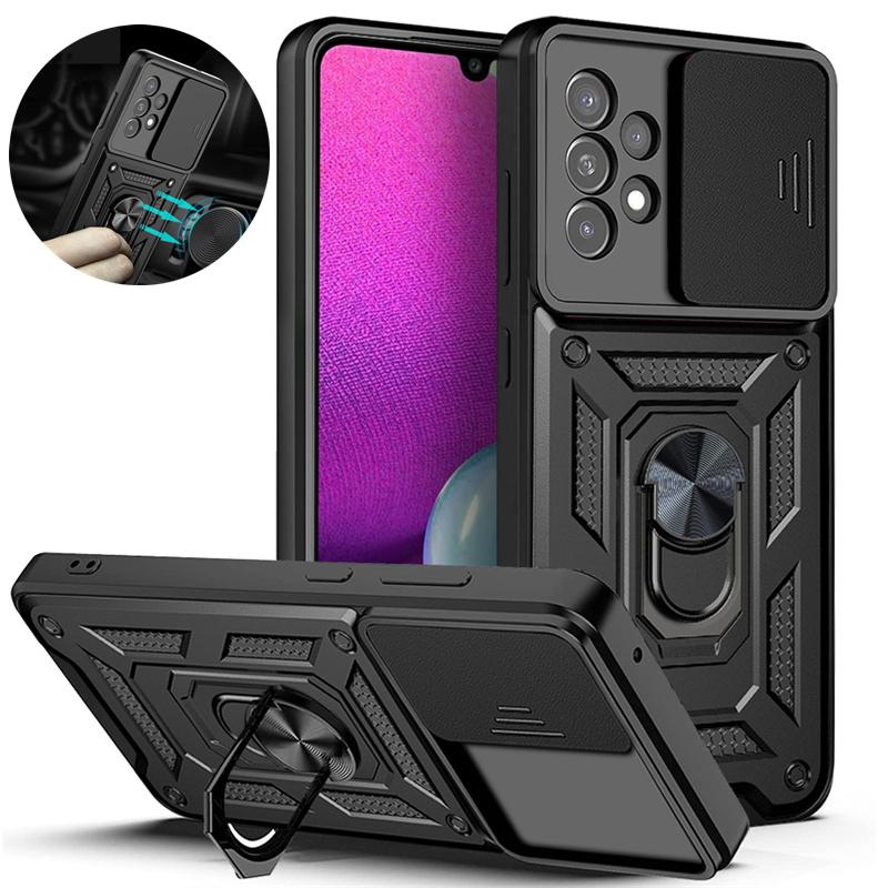 For Samsung A33 5g Case Slide Camera Lens Protect Armor Case For Samsung Galaxy A53 A73 A 33 53 73 5g Magnetic Holder Ring Cover