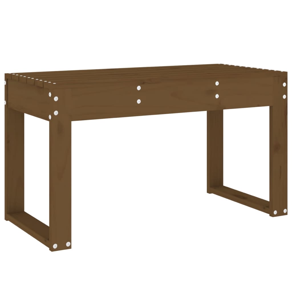 Garden Bench Honey Brown 80 x 38 x 45 cm Solid Pine Wood