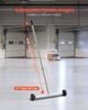 Magnetic Sweeper with Wheels, 43 cm, 4.5 kg Load Capacity, Lightweight Magnetic Pickup Sweeper with Adjustable Handle, Pick Up Nails and Screws, Easy