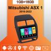 Автомобильное радио Android Auto Carplay для Mitsubishi ASX 1 2016-2022, мультимедийный проигрыватель, головное устройство, стерео, GPS-навигация, BT, WIFI 1+16 ГБ