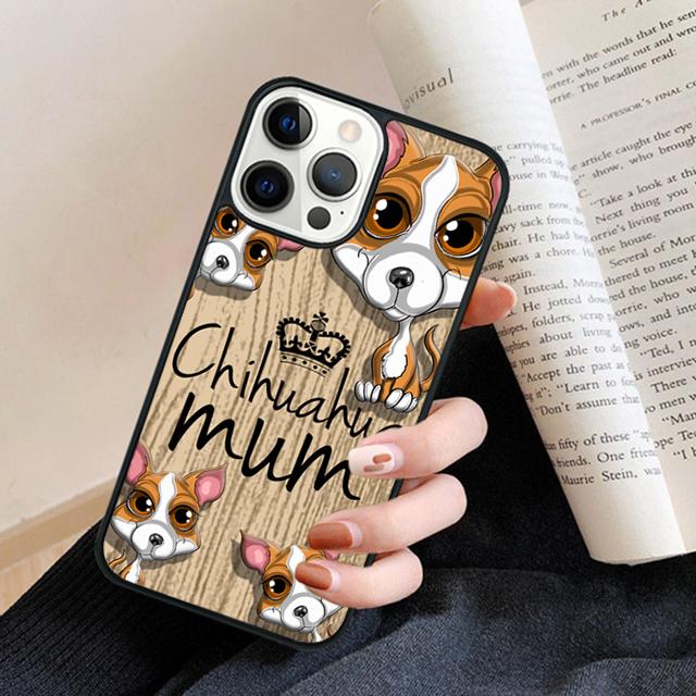 Чихуахуа Милая Собака Щенок Чехол для Телефона Задняя Крышка для iPhone 17 Air 16 15 14 13 11 12 Pro Max Plus Fundas Coque