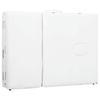 Massage table with aluminum frame foldable 4 zone cream white white