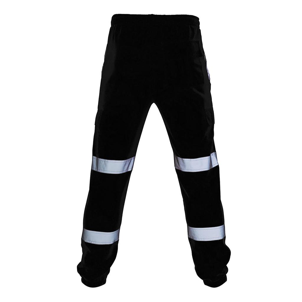 Мужские дорожные рабочие комбинезоны с высокой видимостью, повседневные повседневные брючные брюки