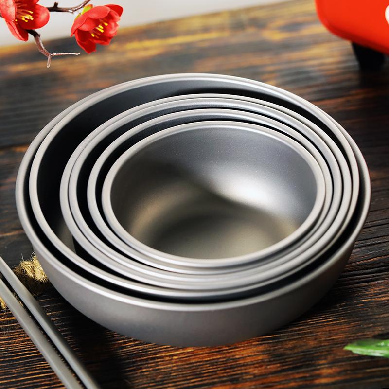 Titanium Cookware Set 360ml-920ml Bowls Camping Tableware Outdoor Picnic Dish Pan Camping Accessories