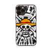WD28 One Piece Luffy Black Sofe Case for iPhone 16 15 Plus 14 13 Pro 8 SE XR XS Max P30 Nova 5T Y5P Y6 Y7 Y8P Y9 Realme C30 C33 C31 VIVO Y36 V27