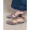 Super Soft~ French Single Shoes Women's Square Head Beautiful Low-heeled Ballet Shoes Chinese One-word Buckle Mary Jane Shoes