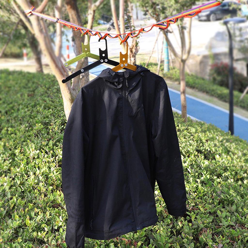 Multifunction Folding Aluminum Alloy Travel Hanger Portable Coat Hanger Clothes Hanger Travel Clothes Hanger for Outdoor